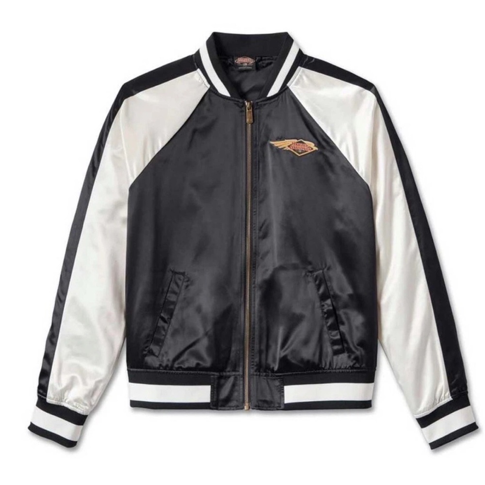 Harley-Davidson Women's 120th Anniversary Classic Colorblocked Bomber Jacket L